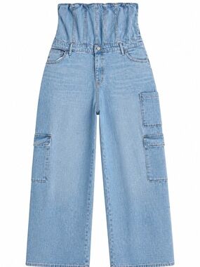 Target Light Blue High-Rise Wide-Leg Cargo Sleeveless Jumper